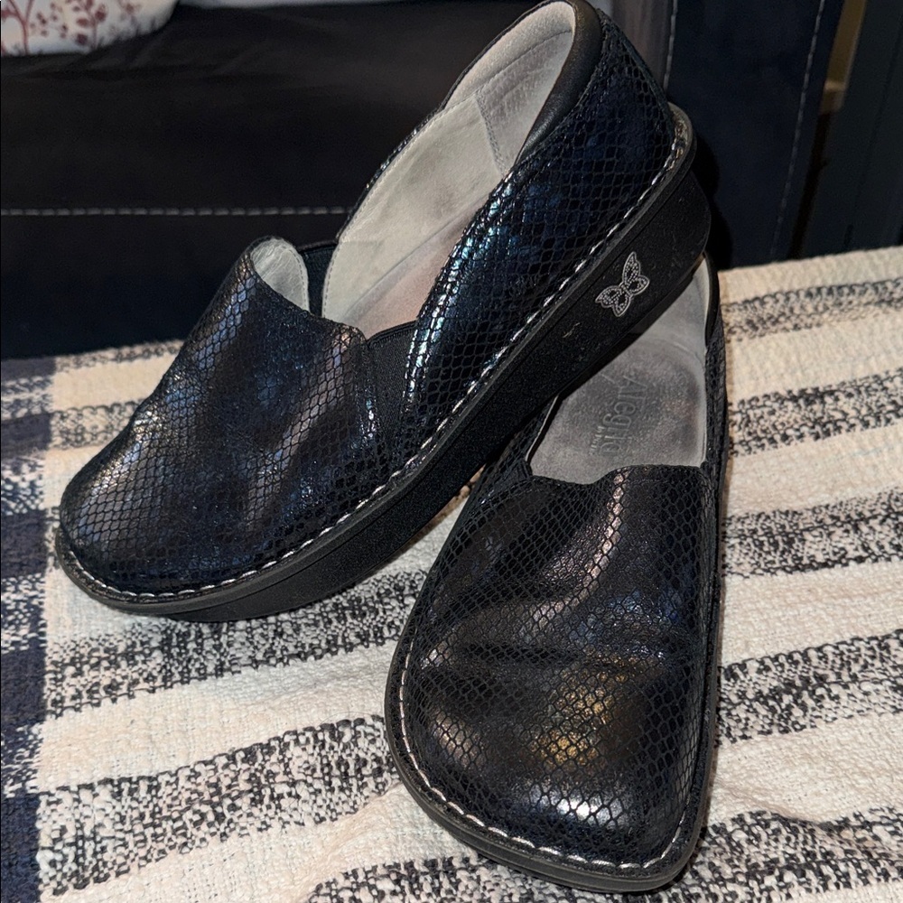 Alegria slip on leather, replaceable insole, orthopedic, healthcare, food indus